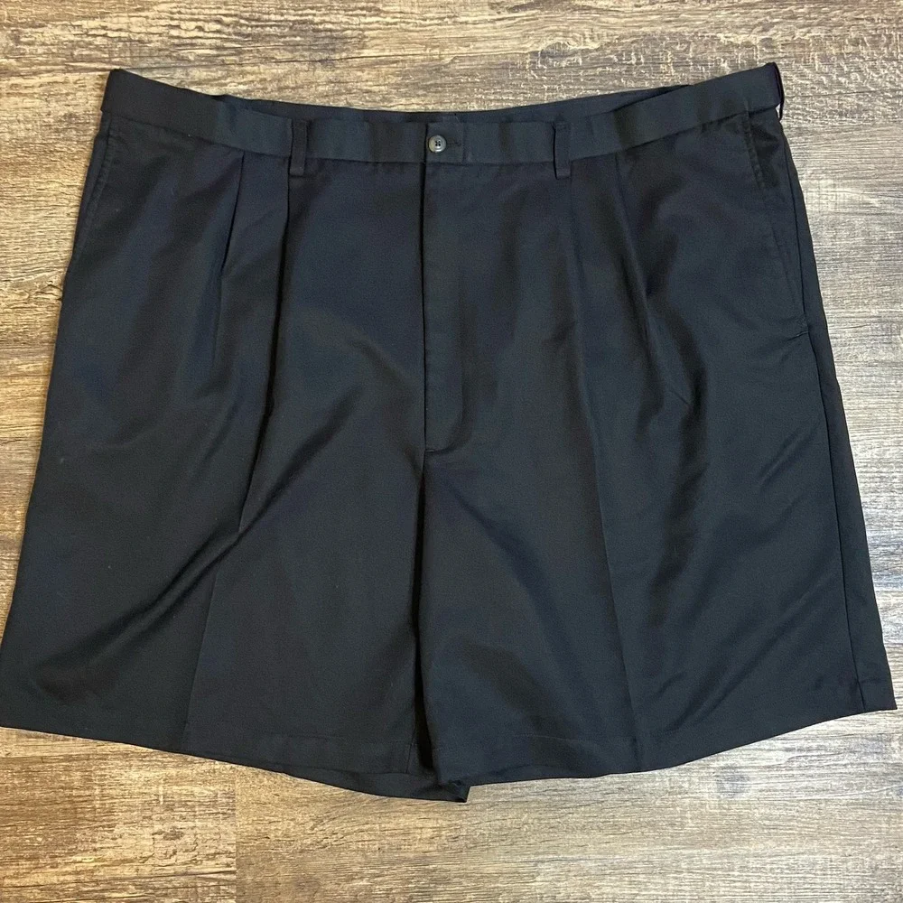 Men's Black Golf Shorts Size 48 X 9 Stretch Waist Casual Big & Tall Golfcore